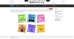Desktop Screenshot of myresults.org