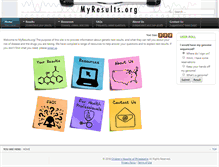Tablet Screenshot of myresults.org